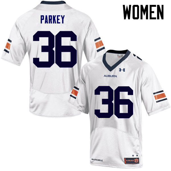 Women's Auburn Tigers #36 Cody Parkey White College Stitched Football Jersey